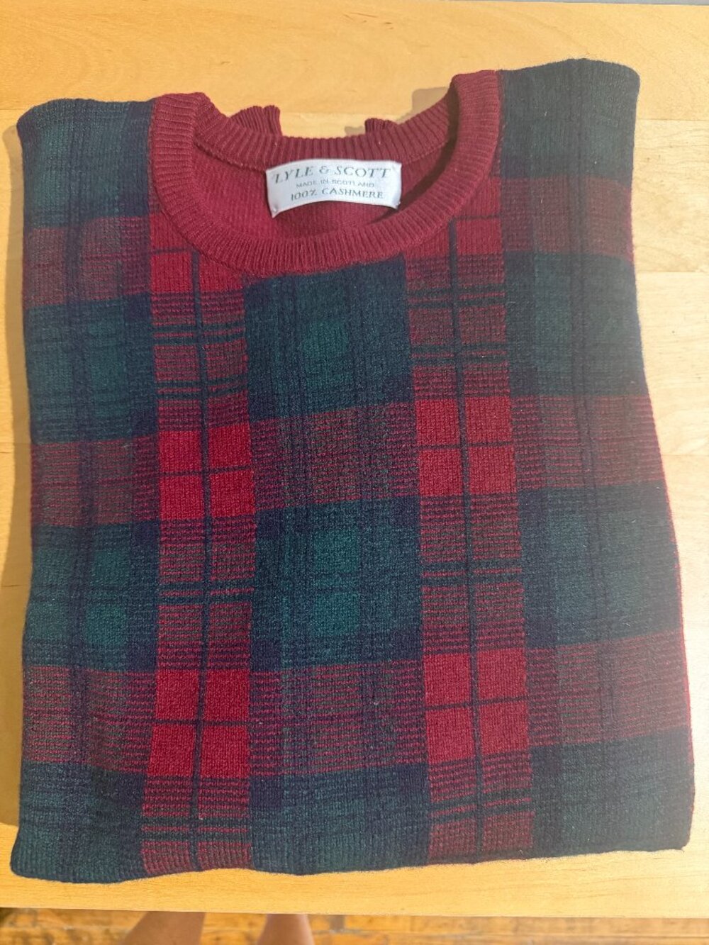 Vintage Lyle & Scott crewneck cashmere sweater